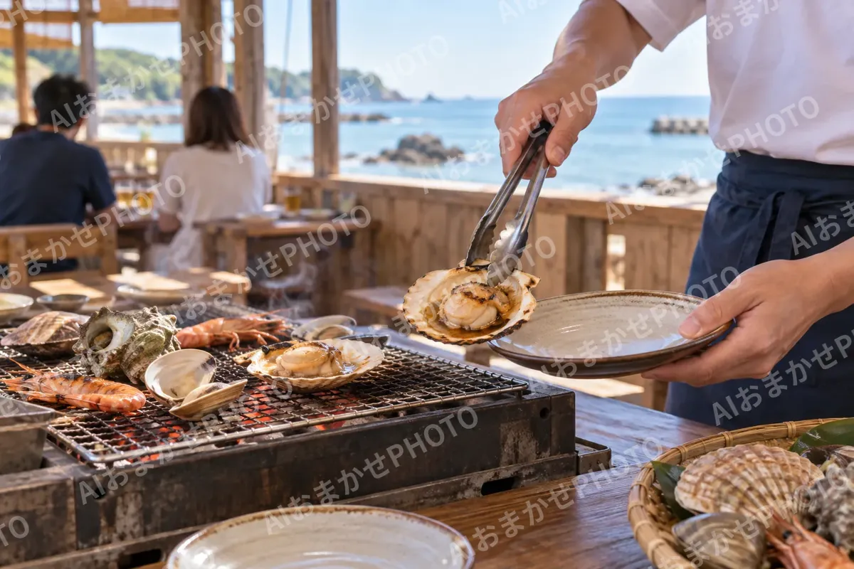 浜焼きの写真 No.3