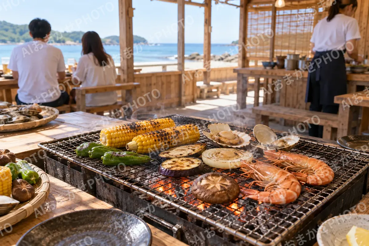 浜焼きの写真 No.12
