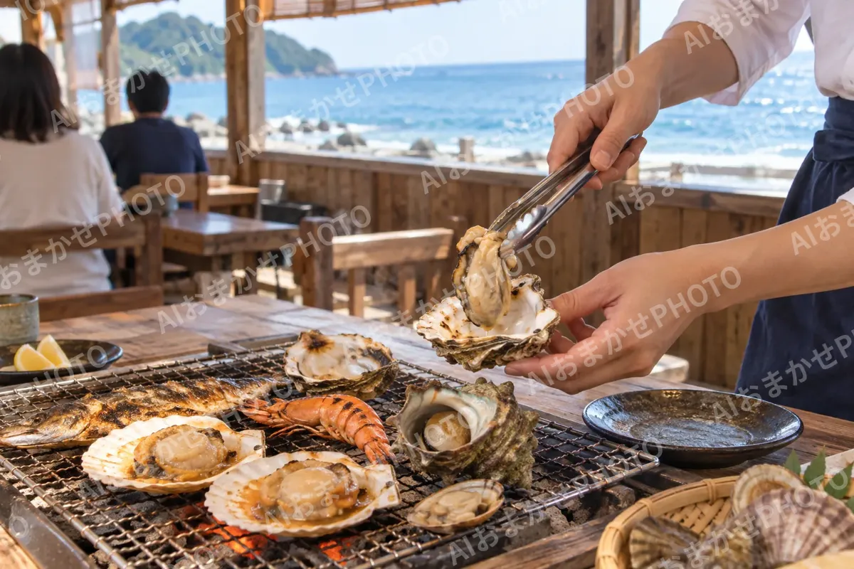 浜焼きの写真 No.15
