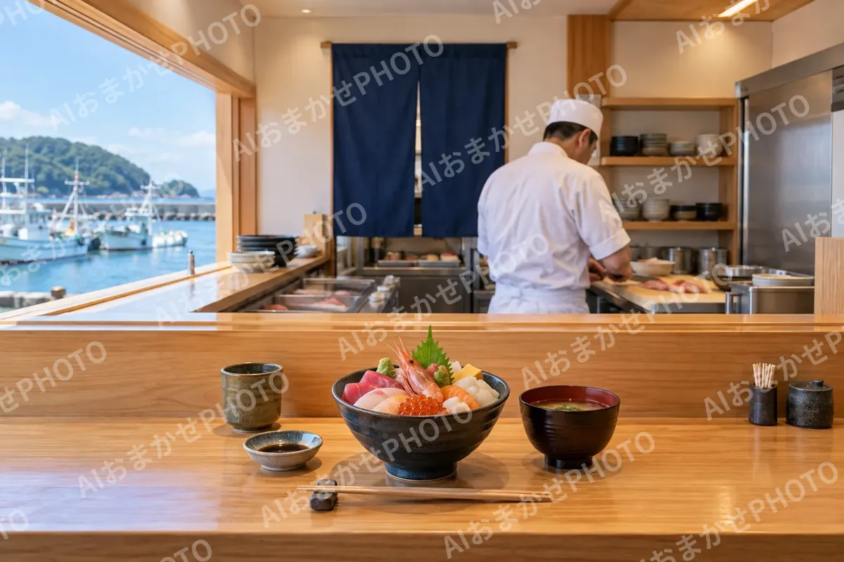 海鮮丼の写真 No.6