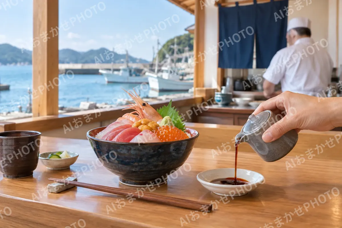 海鮮丼の写真 No.8