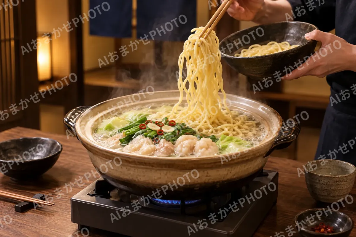 もつ鍋の写真 No.7
