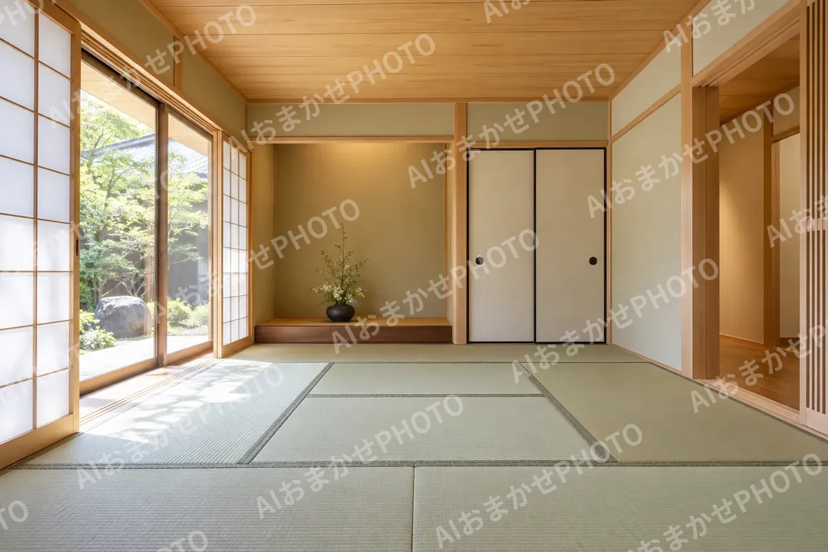 仕上がった和室（内装・クロス・大工の写真 No.47）