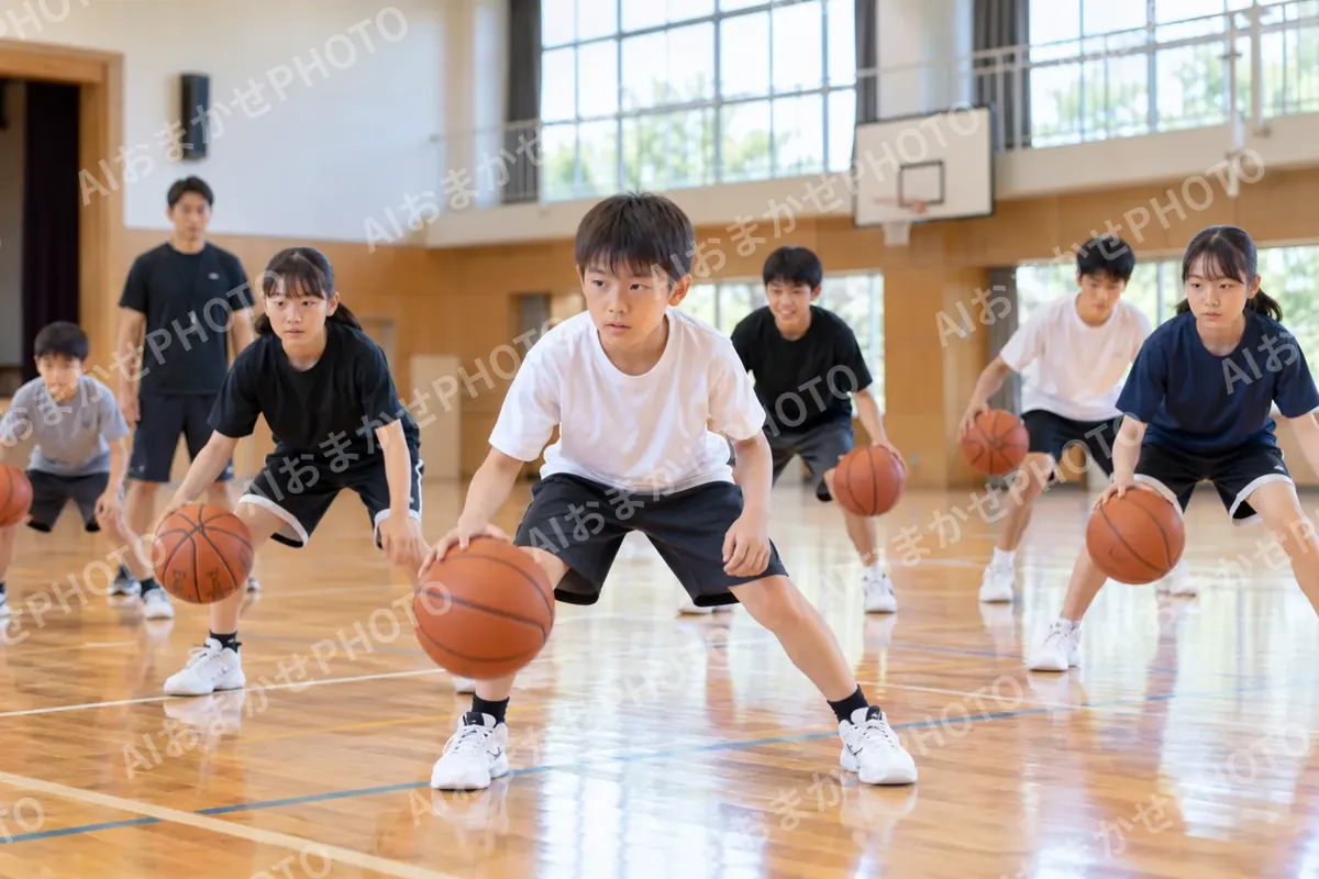 バスケットボールの写真 No.13