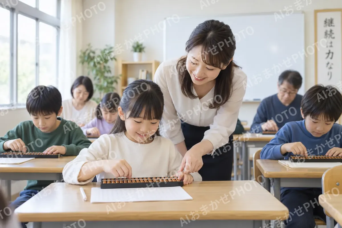 そろばん・珠算の写真 No.1