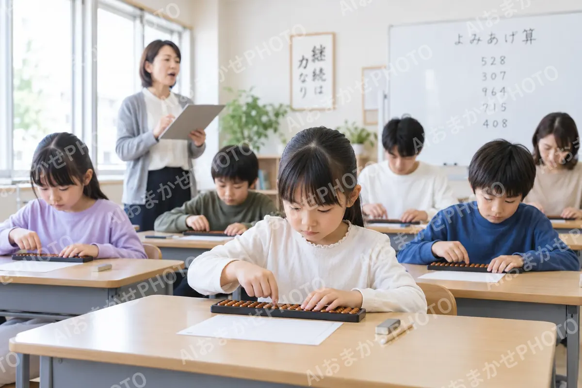 そろばん・珠算の写真 No.7