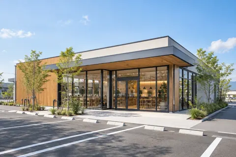 完成した店舗の外観（総合建設・ビル・マンション・店舗・工場の写真 No.47）