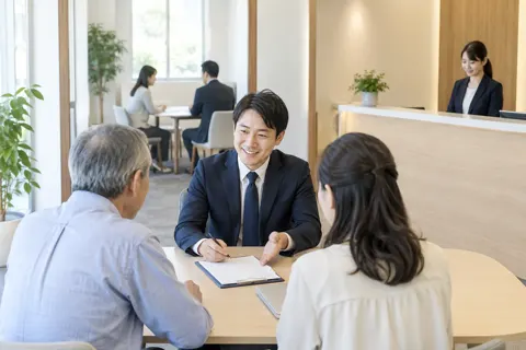 相談室と受付のある事務所の中（司法書士・社労士の写真 No.24）
