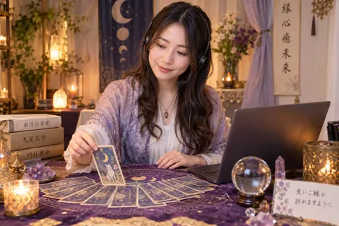 待機の時間に、カードを1枚ひいて見る鑑定士（電話占い・オンライン鑑定の写真 No.19）